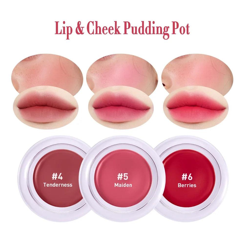 Blurry Pudding Lip & Cheek Blush Pot - Trendy Mix