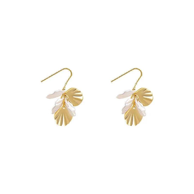 Shell Petal Pendants Earrings - Trendy Mix