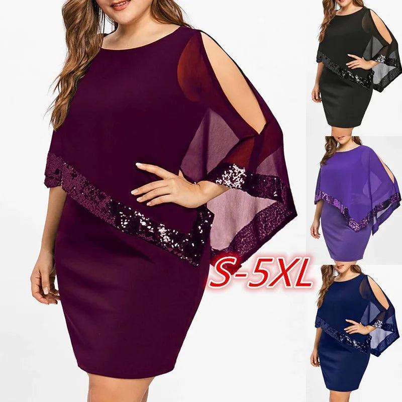 Sparkle & Sleek Off-Shoulder Mini Dress