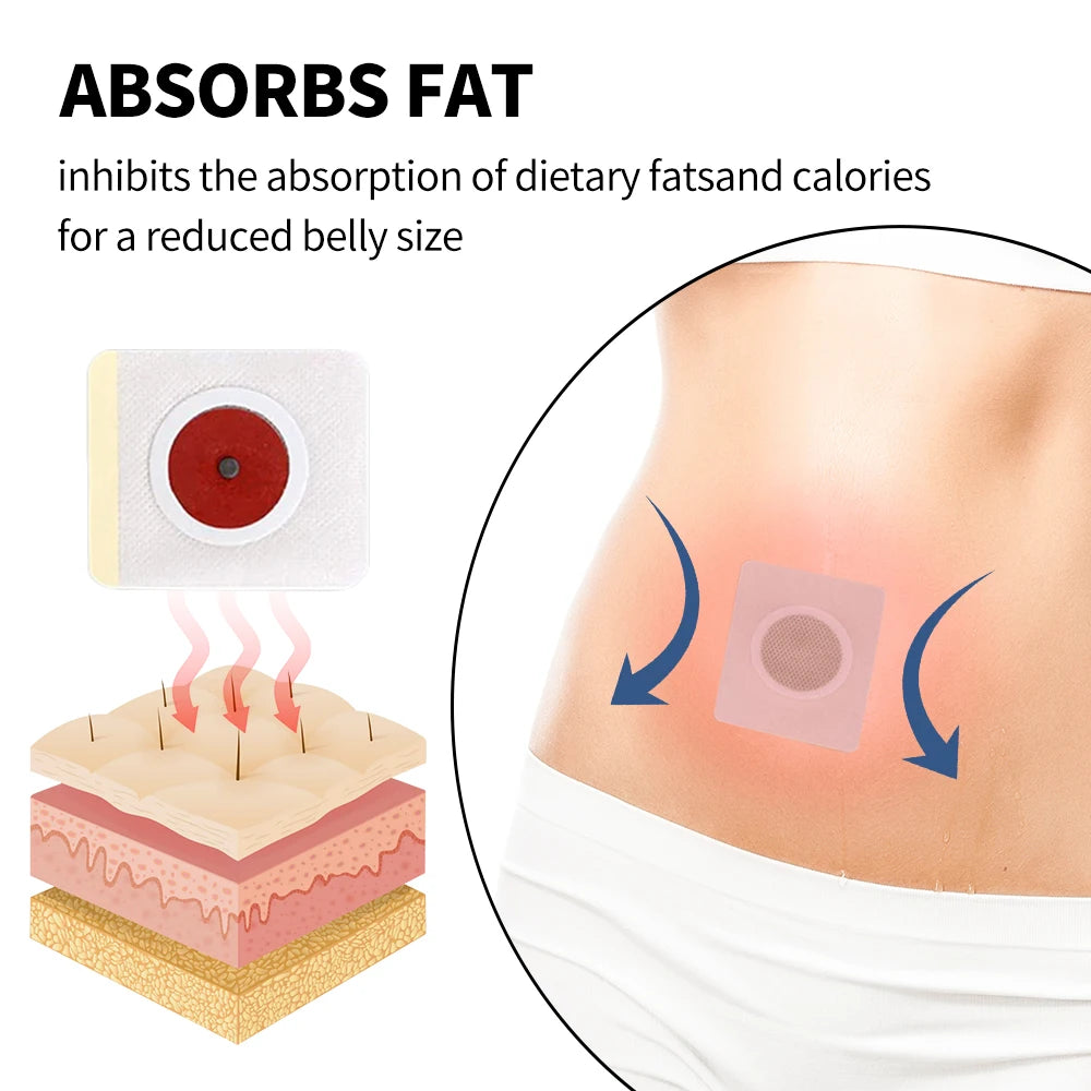 30PCS Belly Slimming Patch: Fast Fat Burn, Detox, Stomach Improvement
