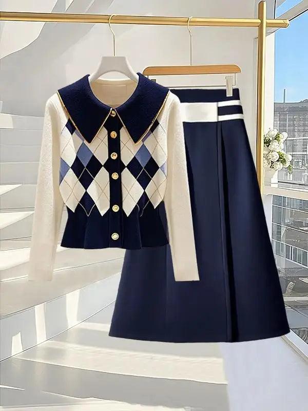 Winter Retro Polo Neck Set