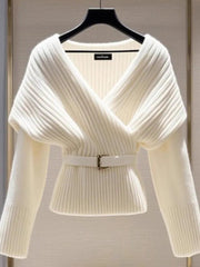 2024 V-Neck Slimming Knit Sweater