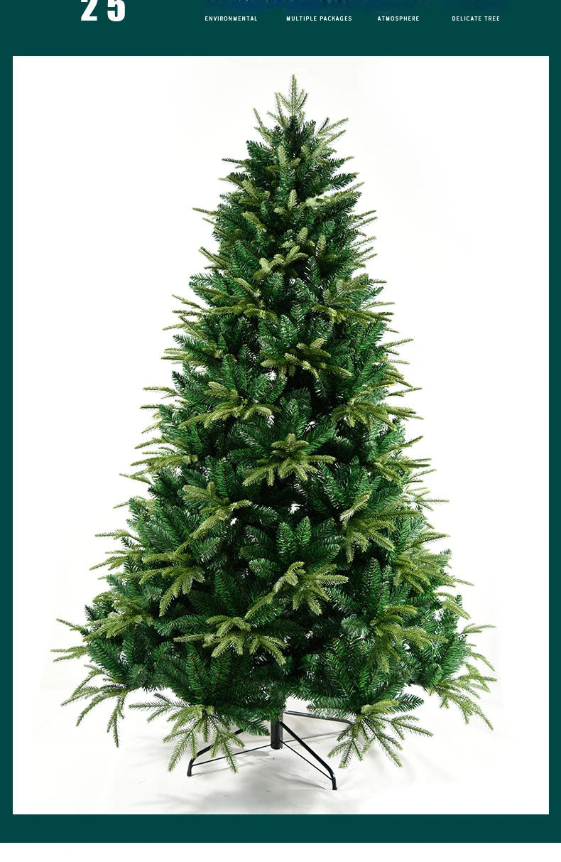 Encrypted Automatic Christmas Tree with PE-PVC Blend