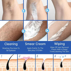 SilkySmooth Hair Removal Cream for All Skin Types - Trendy Mix