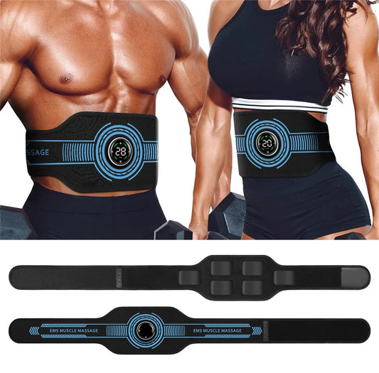 Touch screen EMS Abdominal Toning Belt for fitness.