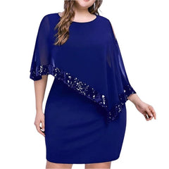 Sparkle & Sleek Off-Shoulder Mini Dress