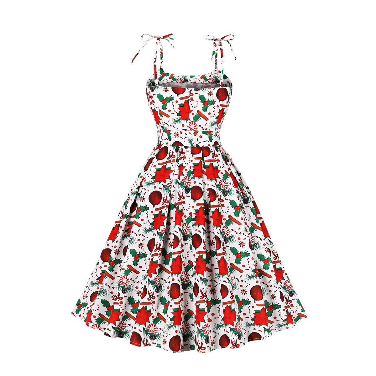 Christmas Holiday Party Vintage Charm Swing Dress