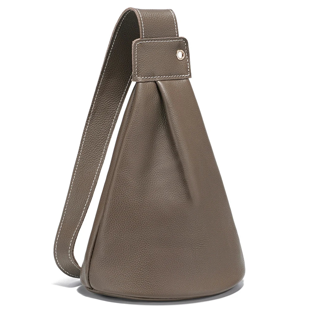 Versatile Leather Crossbody Rucksack Bag - Trendy Mix