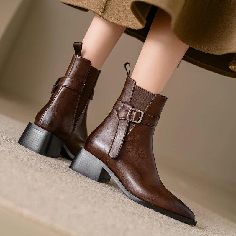 2024 Autumn Genuine Leather Chelsea Boots - Trendy Mix