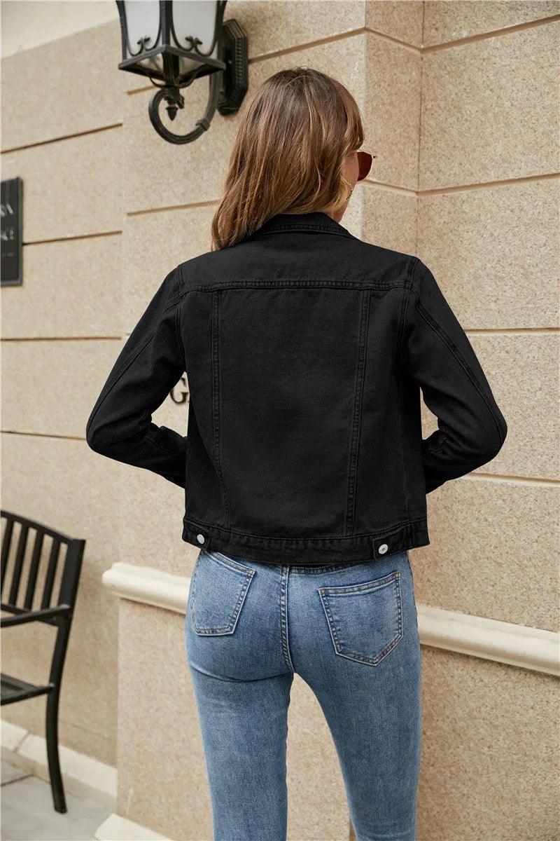 2024 Women's Slim Fit Short Denim Jacket