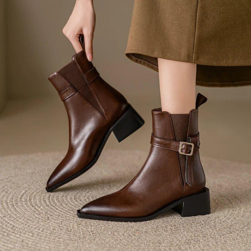 2024 Autumn Genuine Leather Chelsea Boots - Trendy Mix