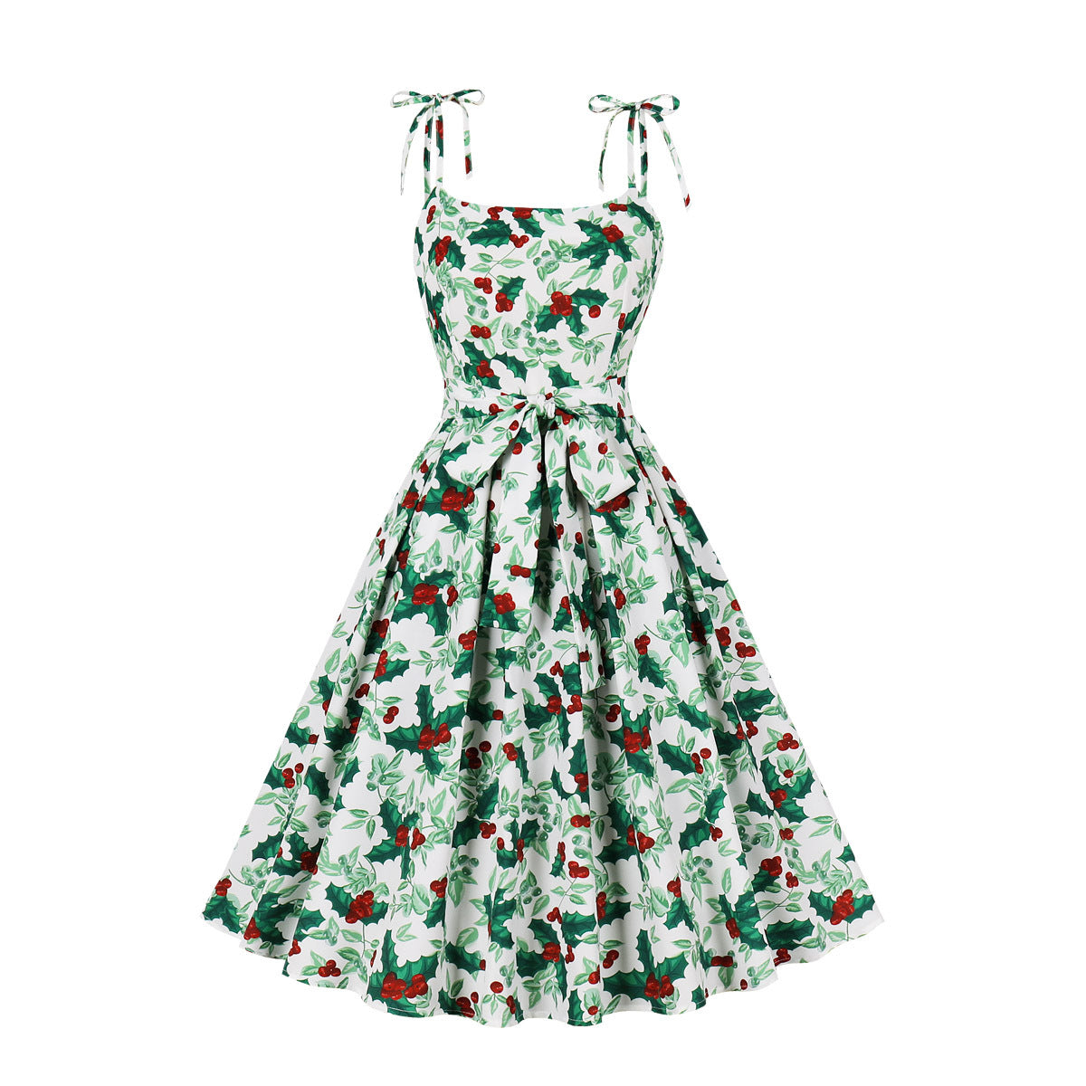 Christmas Holiday Party Vintage Charm Swing Dress