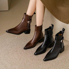 2024 Autumn Genuine Leather Chelsea Boots - Trendy Mix