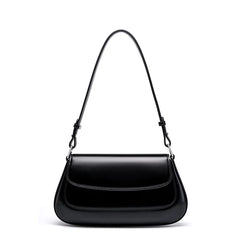 Elegant French-Style Leather Shoulder Bag - Trendy Mix