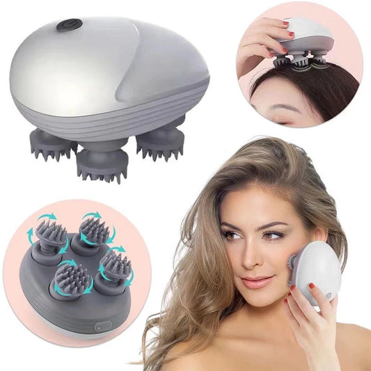 Electric scalp massager for deep relaxation and hair therapy.
