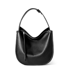 Classic Brown Leather Hobo Bag - Trendy Mix