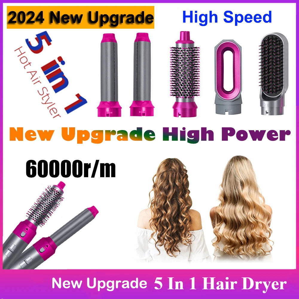 2024 TurboGlam 5-in-1 Hair Dryer and Styler