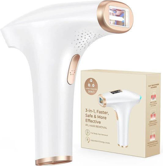 999900 Flashes IPL Hair Removal Machine for Home Use: LCD Display, Facial & Body, Bikinis, Suitable for Women and Men
