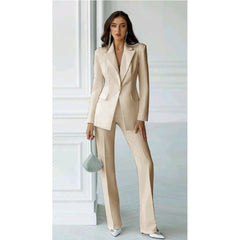 Elegant Women's Winter Suit Two-Piece Pant Set