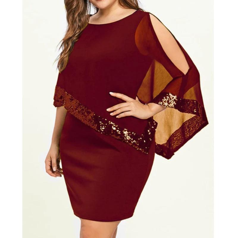 Sparkle & Sleek Off-Shoulder Mini Dress