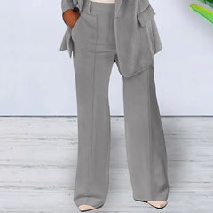 Spring Fall Fashion Women's Jacket Coat Pants 2 Piece Sets Office Lady Blazer Pants Sets Tracksuit Sets Female Coat Outfits New