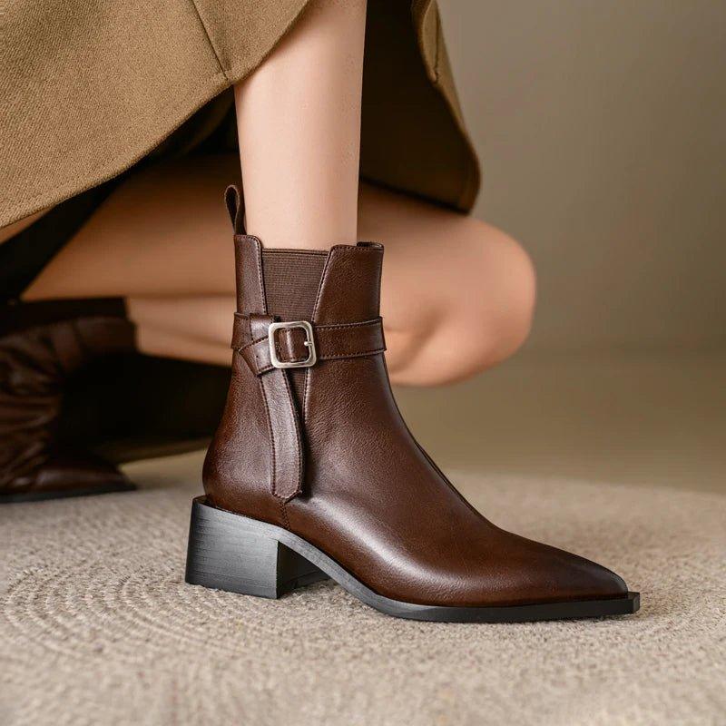 2024 Autumn Genuine Leather Chelsea Boots - Trendy Mix