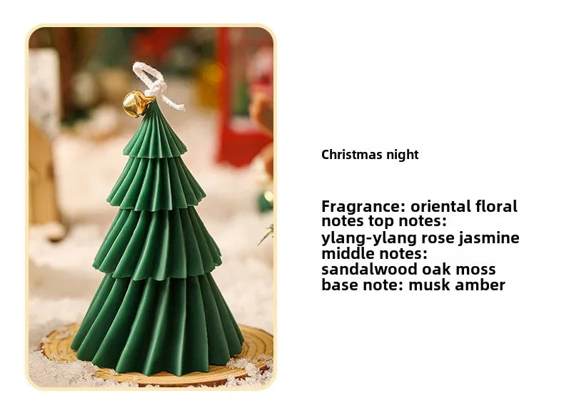 Christmas Tree Shape Candle Aromatherapy Candle Xmas Scented Candles Handmade Candles Gift Home Decor Creative Ins Candele