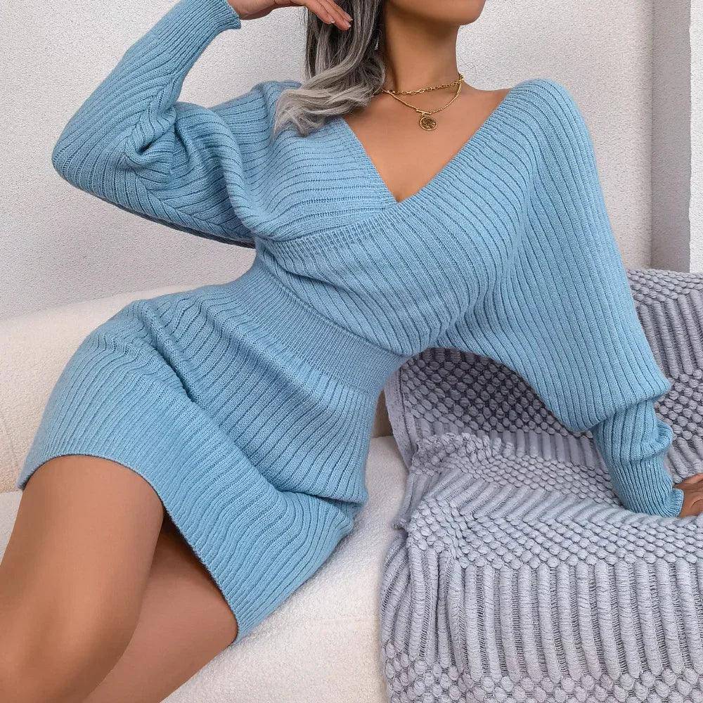 2024 Effortless Chic Bodycon Sweater Dress - Trendy Mix