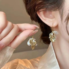 Shell Petal Pendants Earrings - Trendy Mix