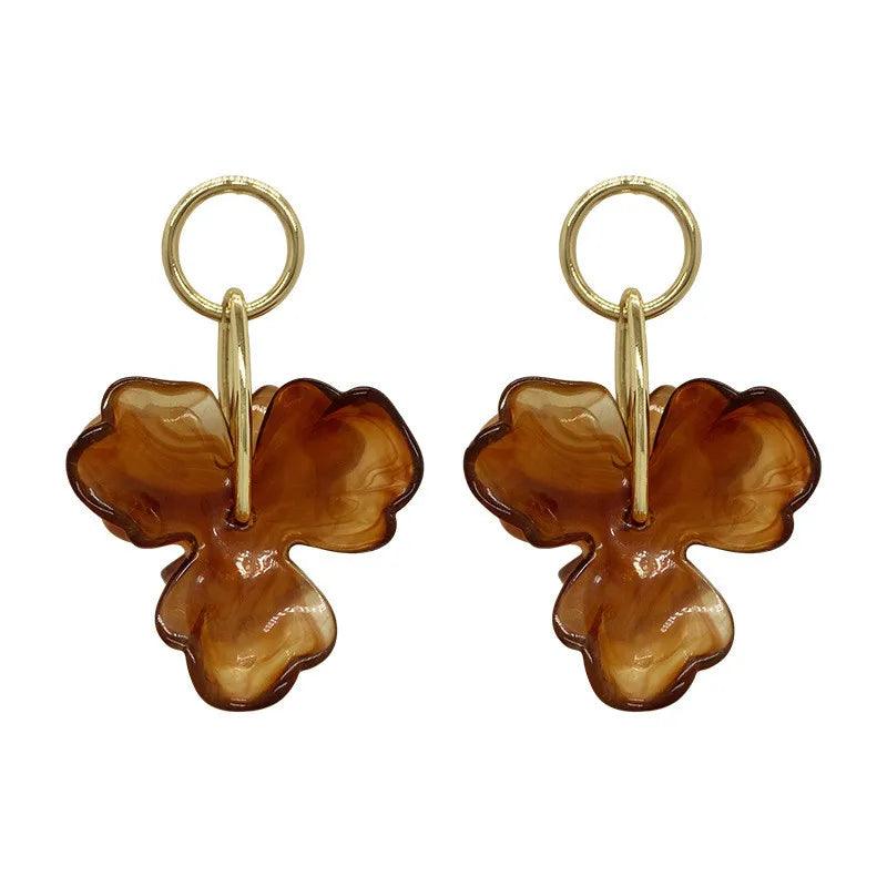 Irregular Metal Petals Earrings - Trendy Mix