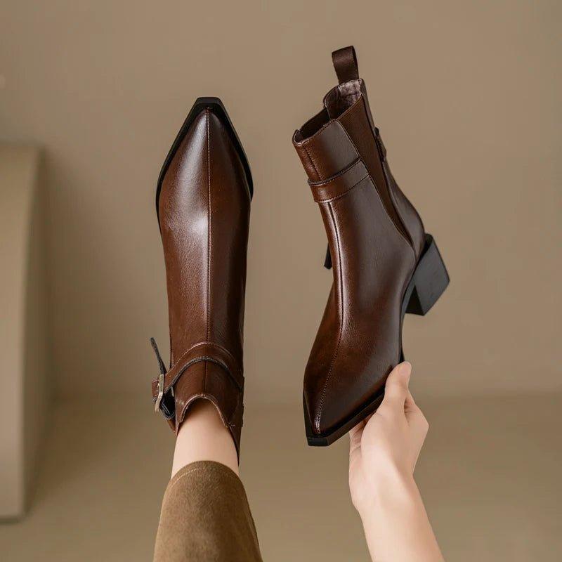 2024 Autumn Genuine Leather Chelsea Boots - Trendy Mix