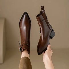 2024 Autumn Genuine Leather Chelsea Boots