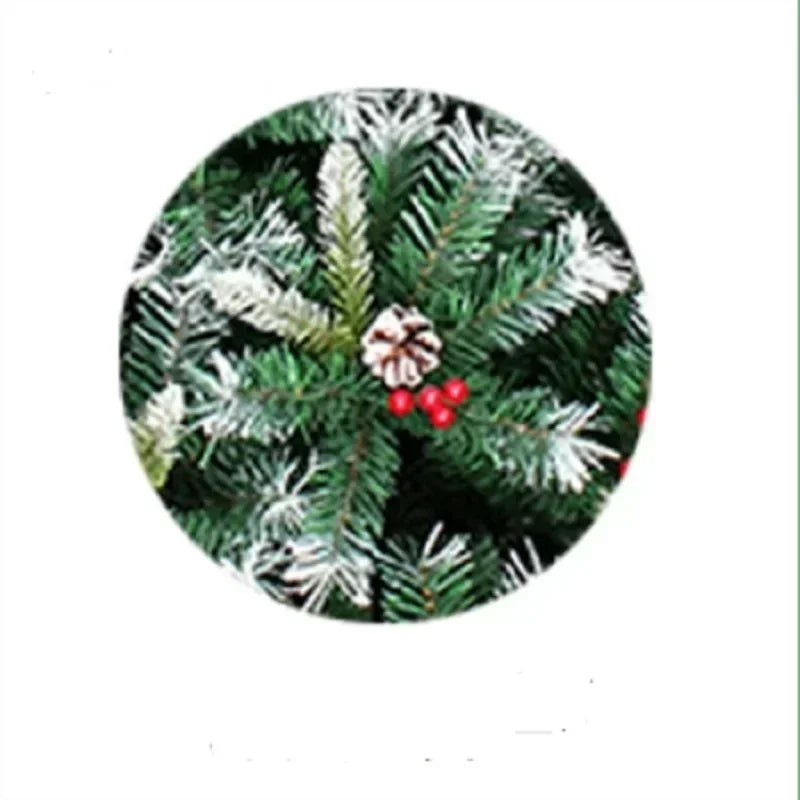 Artificial PVC Christmas Tree Red Fruit and Pinecones New Year Home Party Accessories Plastic Green Model Delicate Xmas Tree