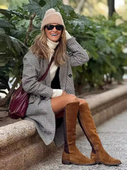 Chic Plaid Sophistication Coat