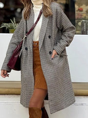 Chic Plaid Sophistication Coat