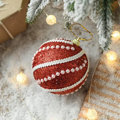 8cm Christmas Ball Tree Decoration Hanging Ornament Christmas Decoration Pendant Xmas Tree Home 2024 Navidad Natal New Year Gift