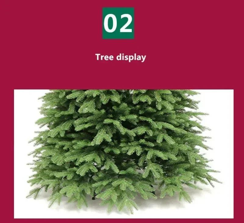 PE Artificial Christmas Tree Premium Luxury Encryption Large Green Xmas Tree Pines Home Party Decoration New Year Ornaments 2024 - Trendy Mix