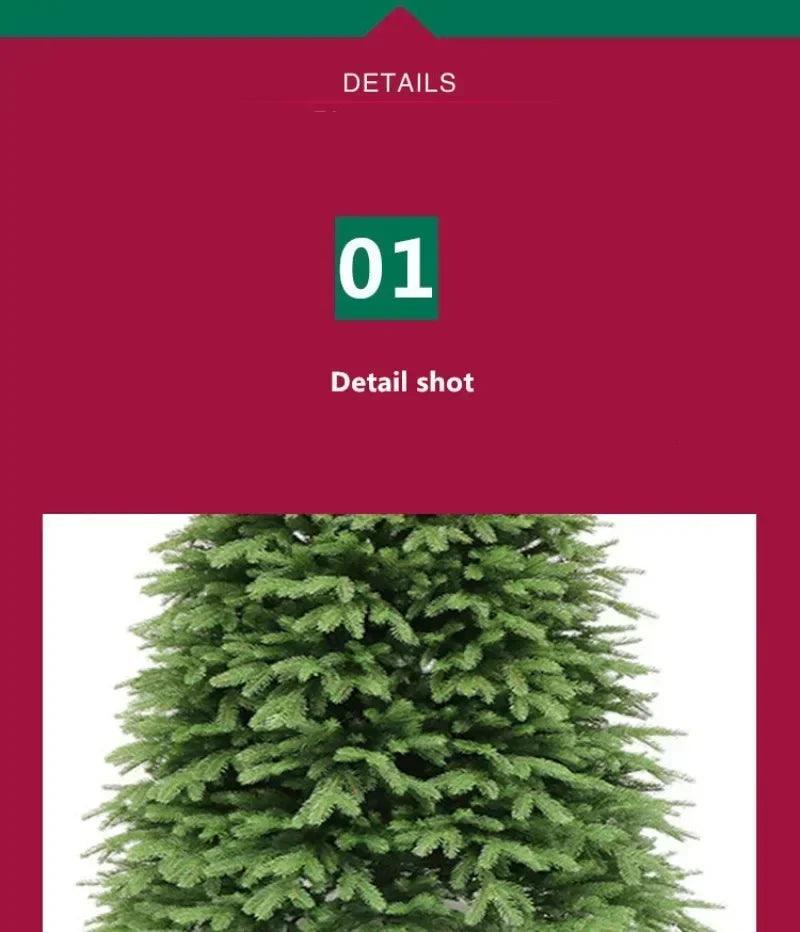 PE Artificial Christmas Tree Premium Luxury Encryption Large Green Xmas Tree Pines Home Party Decoration New Year Ornaments 2024 - Trendy Mix