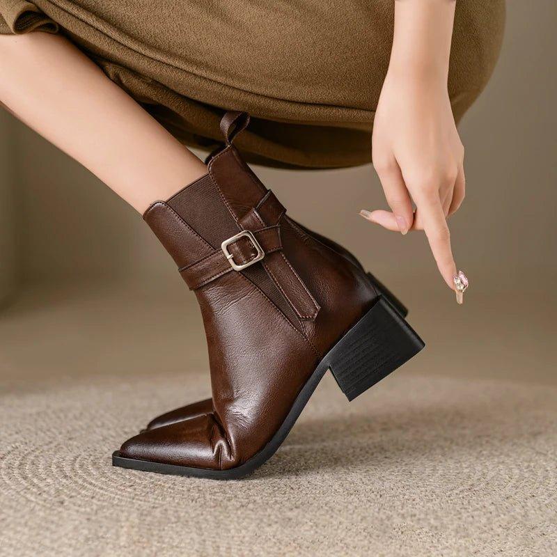 2024 Autumn Genuine Leather Chelsea Boots - Trendy Mix