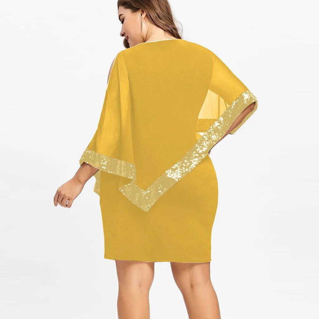 Sparkle & Sleek Off-Shoulder Mini Dress