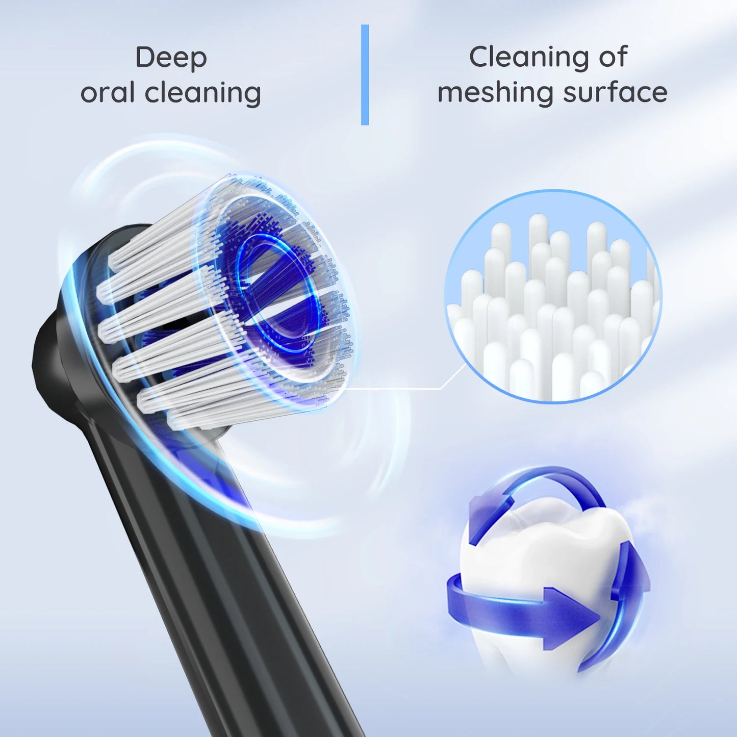 T37 Electric Toothbrush: Rotating Clean, 4 Extra Heads