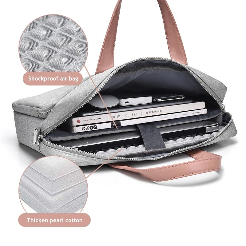 Unisex Shockproof Laptop Messenger Bag for 14-15.6 Inch