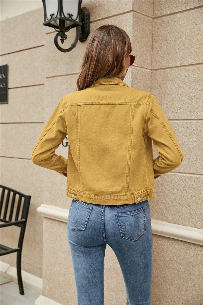 2024 Women's Slim Fit Short Denim Jacket