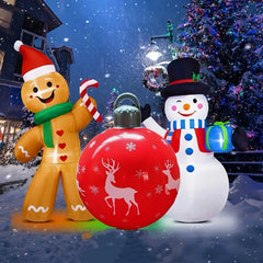 1Pc 40cm Christmas Decoration Ball Ornament PVC Inflatable Outdoor Holiday Yard Lawn Porch Decoration Navidad Foam Balls 2025