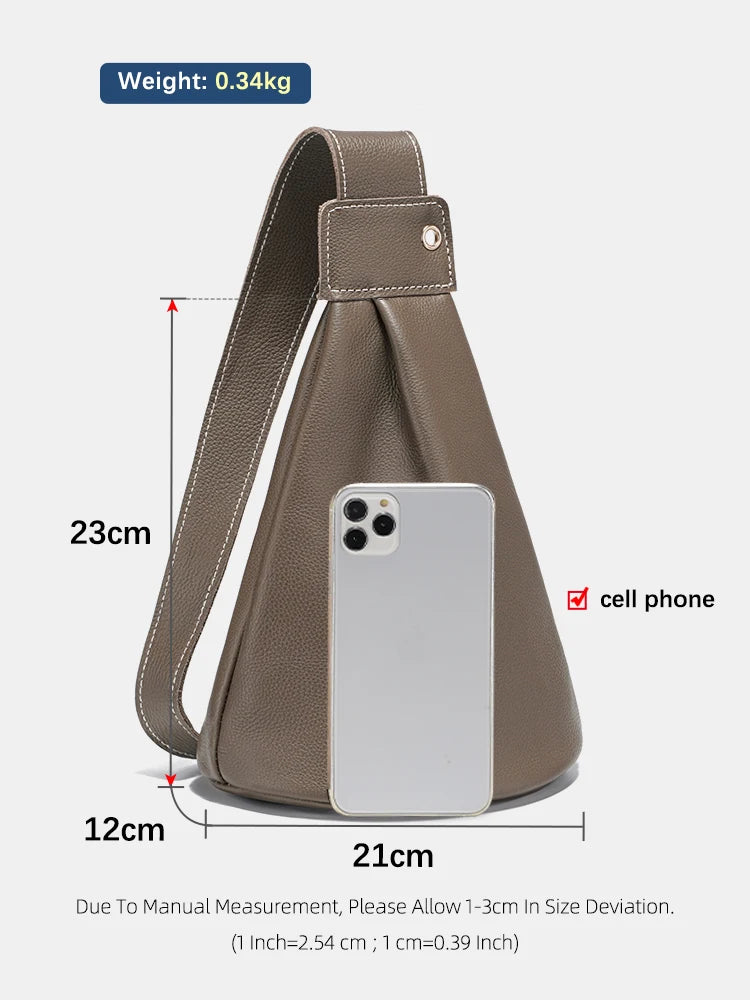 Versatile Leather Crossbody Rucksack Bag - Trendy Mix