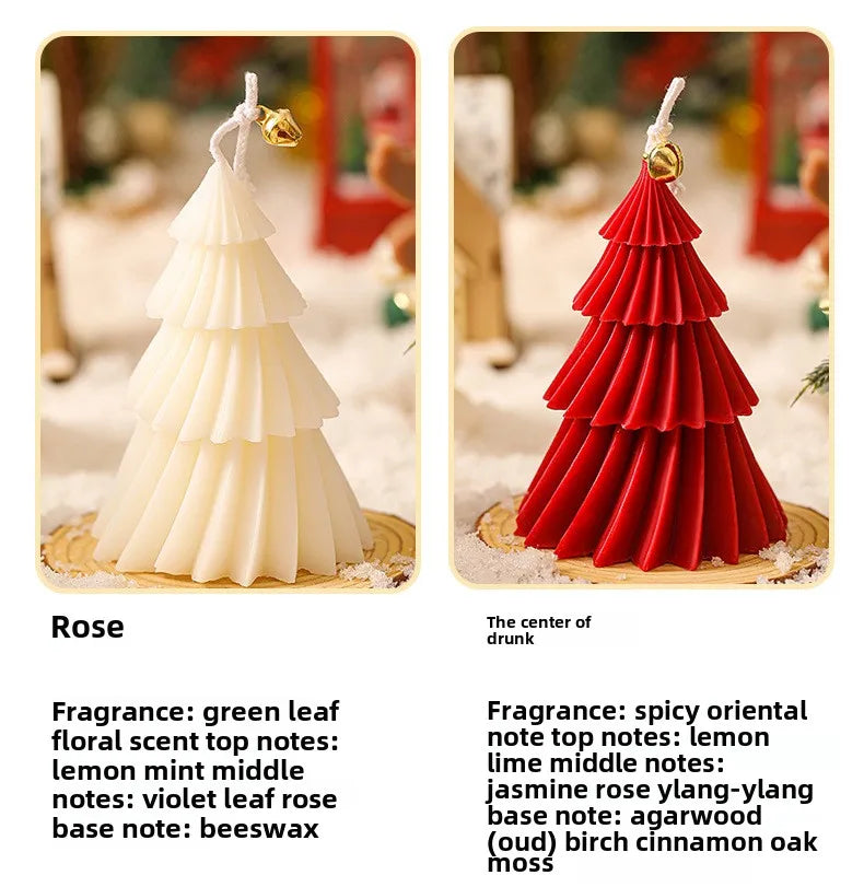 Christmas Tree Shape Candle Aromatherapy Candle Xmas Scented Candles Handmade Candles Gift Home Decor Creative Ins Candele