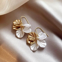 Shell Petal Pendants Earrings - Trendy Mix