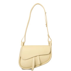 Stylish PU Leather Saddle Bag - Trendy Mix