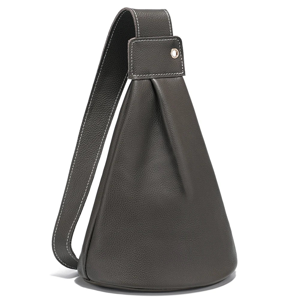 Versatile Leather Crossbody Rucksack Bag - Trendy Mix