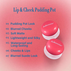 Blurry Pudding Lip & Cheek Blush Pot - Trendy Mix